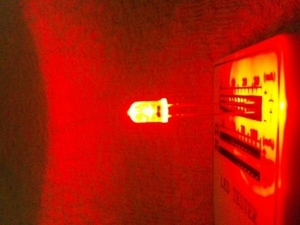 5mm.LED自作用赤200球12V用抵抗セット　20000mcd