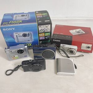 現状品◆まとめて5点 CASIO EXILIM EX-Z700 ・SONY DSC-F55DX デジタルカメラ WM-GX202 ウォークマン 他◆L2-K