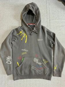 SEVESKIG セヴシグ / EMBROIDERY USED PARKA ユーズド加工刺繍 ブラック　Mサイズ