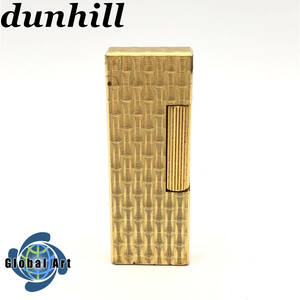 ★E04819/dunhill ダンヒル/ガスライター/ゴールド/火花OK