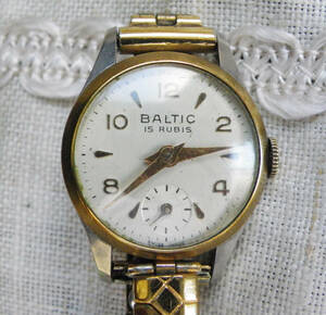＊＊　英国ヴィンテージ　BALTIC 15 RUBIS 　スイス製　婦人用時計　手巻き　＊＊