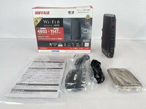 rh BUFFALO バッファロー Wi-Fiルーター AirStation WSR-6000AX8-MB Windows Mac iOS Android Wi-Fi6 11ax 4803+1147Mbps hi◇98