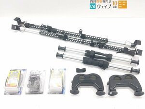 クレトム インテリアバー ショートタイプ 高さアップパーツ カーメイト ロッドハンガー エコー商事 竿ホルダー 等計9個未使用＆