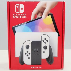 ☆【3】初期化済み Nintendo Switch/ニンテンドースイッチ 有機ELモデル ジョイコン ホワイト 同梱不可 1円スタート