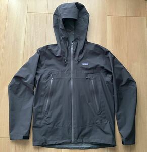 パタゴニアpatagoniaクラウドリッジジャケットCLOUDRIDGEJACKET メンズ サイズM ブラックトレントレインナイロンシェルマウンテンパーカー