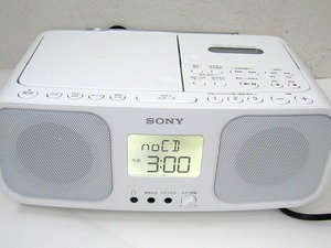 SONY ソニー CFD-S401 ホワイト CDラジオカセットレコーダー FM/AM ワイドFM対応 美品 2020年製 白色
