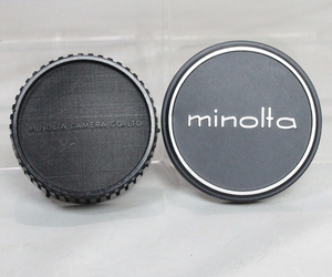 040463 【良品 ミノルタ】 MINOLTA MDマウントレンズリアキャップ＆内径 54mm (フィルター径 52mm) メタルレンズキャップ