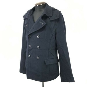 ボイコット/BOYCOTT☆ショート丈/ピーコート【4/メンズL/黒/black】Coats/Jackets/Jumpers◇zBH338