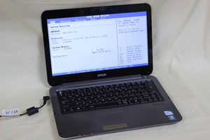 現状品ノートパソコン EPSON Endeavor NA501E Genuine メモリ2GB HDD無 13.3inchワイド 起動確認済 OS無 代引き可
