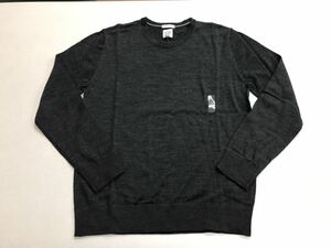 ●ＧＡＰ●新品●ウール・セーター●濃グレー●Lサイズ●ニット●ウール100％●ギャップ●ビジネス●通勤●オフィース●3-1