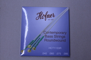 【新品】Hofner（ヘフナー）/ HCT1133R Contemporary Bass Strings Roundwound　バイオリンベース専用弦 ラウンドワウンド弦 