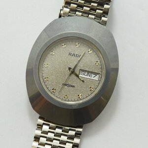1円 可動品 腕時計 ラドー RADO ダイヤスター R12.391.103 クォーツ メンズ グレー系 同梱不可