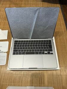 MacBook Air M2 8GB 256GBSSD 充放電回数5回 100% スペースグレイ MLXW3J/A