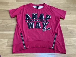 アナップ　半袖Tシャツ　160センチ トップス　キッズ　ジュニア　女の子　子供服　半袖カットソー　ANAP WAY