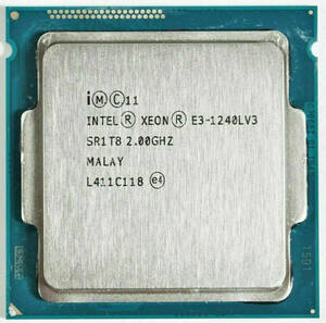 【中古パーツ】複数購入可 CPU Intel Xeon E3-1230V3 3.3GHz TB 3.70GHz SR153 Socket FCLGA1150 4コア8スレッド 動作品 サーバー用 