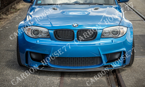 ★BMW E82 E88 1M カーボン フロント リップ スポイラー V型 2008-2013☆.