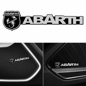 新品　送料無料 アバルト ABARTH フィアット エンブレム　ステッカー　ドアスピーカー 4枚セット