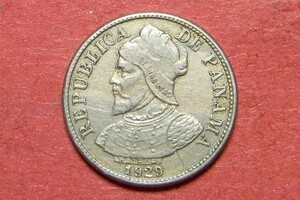 パナマ　2・1/2センテシモ　1929年　18mm　コイン 硬貨