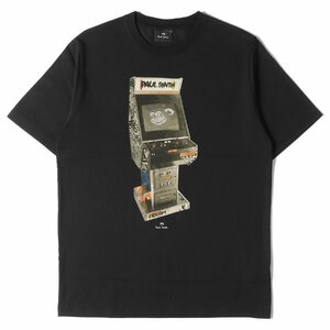 Paul Smith ポールスミス Tシャツ サイズ:L Arcade Game グラフィック プリント 212557 011R アーケードゲーム クルーネック PS ブラック