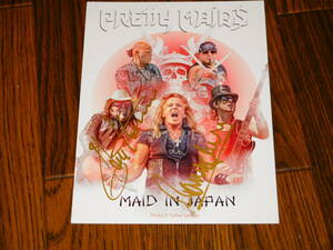 PRETTY MAIDS Ronnie Atkins Ken Hammer 直筆サイン入りカード