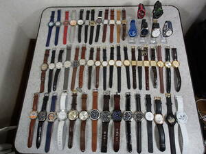 メンズ腕時計 大量 50点 セット まとめ SEIKO/CITIZEN/CASIO/DIESEL/FOSSIL/RADO/ENICAR/TECHNOS/SKAGEN/D&G/adidas 他 インボイス可 0509