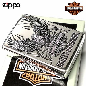 ZIPPO ライター ハーレーダビッドソン ジッポ シルバー ビッグメタル イーグル 鷲 HARLEY-DAVIDSON 日本国内限定モデル かっこいい メンズ