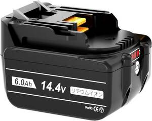ブラック VANKO 互換 マキタ 14.4v バッテリー BL1460B 6000mAh 長時間使用可能 マキタ バッテリー 1