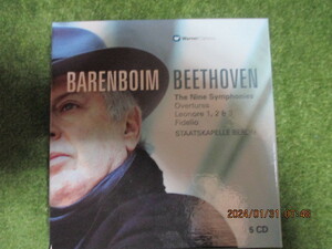 ベートーヴェン交響曲全集、レオノーレ序曲第１番～第３番、フィデリオ序曲。指揮：バレンボイム、演奏・シュターツカペレ・ベルリン
