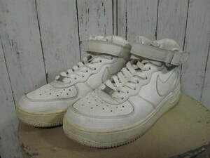 【NIKE】ナイキ AIR FORCE 1 MID GS ウィメンズ 314195-113 白 24 エアフォース1 ミッド バスケットボール NBA タウン ストリート