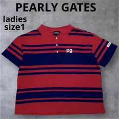 PEARLY GATES パーリーゲイツ 半袖ポロシャツ ピンク 1