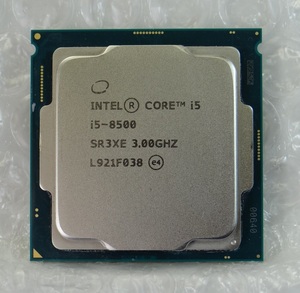 【管CP073】送料無料♪　CPU Intel Core i5-8500 SR3XE 3.00GHZ　LGA1151　☆中古動作確認済☆