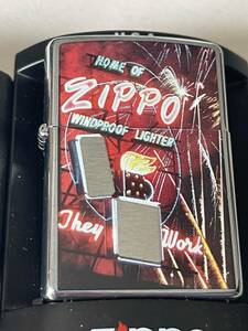 ZIPPO 2006 NEON SIGN BRUSHED CHROME LIGHTER 新品未着火品