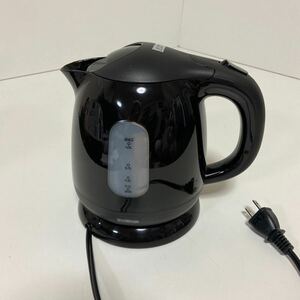 【1円スタート】コンパクトケトル 1.0L 電気ケトル HKT-100BK 通電確認済　現状品