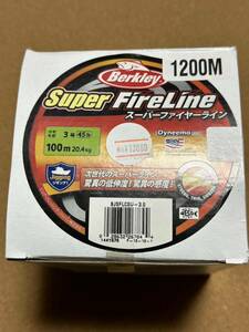 （新品）バークレー　スーパーファイヤーライン3号45lb 1200m シーフロアコントロール　ディープライナー　シマノ　ダイワ　ジギング