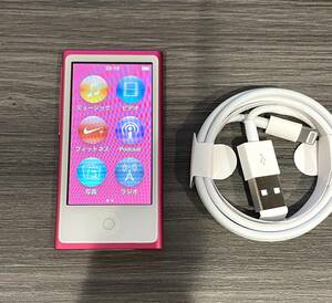 iPod nano 第7世代　ピンクMKMV2J 送料無料　2015年後期型　Appleアイポッドナノ 液晶汚れあり
