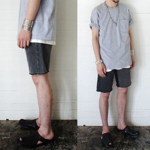 定価17,280円 HEXICO ヘキシコ Deformer Shorts Left to Right 2-tone Shorts ex.us made 501 Levi