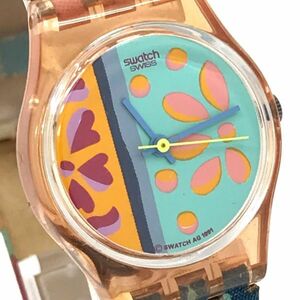 Swatch スウォッチ Essaouira 腕時計 LP111 クオーツ アナログ コレクション おしゃれ カラフル 可愛い スケルトン 電池交換済 動作確認済