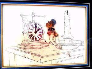 ディズニー ピノキオ　ジミニークリケット　クリスマスキャロル　原画 セル画 限定 レア Disney 入手困難