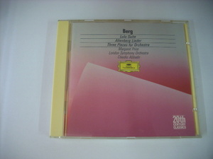 ■CD　BERG / LULU SUITE ALTENBERG LIEDER THREE PIECES FOR ORCHESTRA アバド指揮 ベルク ルル アルテンベルク歌曲集 ◇r210609