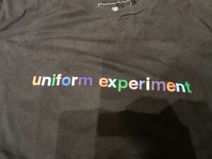 uniform experiment 半袖 Tシャツ 藤原ヒロシ ネイビー サイズ3