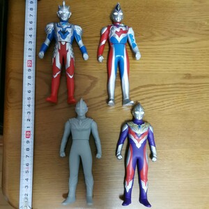 ウルトラマントリガー ナムコ 限定ソフビ 石像ver ウルトラヒーローシリーズ ゼット デッカー トリガー ソフビ フィギュア セット