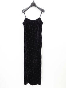 2002 JUNYA WATANABE VELVET EMBROIDERED LONG DRESS ARCHIVE ジュンヤワタナベ ベルベット 刺繍 ロング ドレス ワンピース アーカイブ