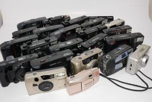 【訳あり】ジャンク コンパクトフィルムカメラ 23台まとめて FUJI OLYMPUS コニカ など色々 #t13150