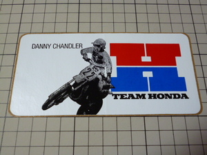 TEAM HONDA DANNY CHANDLER ステッカー (140×76mm) チーム ホンダ ダニー チャンドラー MOTOCROSS モトクロス