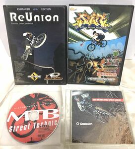 マウンテンバイク セルDVD x2「ReUnion」「JIB-A Thor Wixom Production」雑誌付録DVD「ムービーで覚えるMTBストリートテクニック」他CDROM