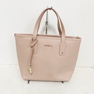 フルラ FURLA ハンドバッグ - レザー ライトピンク 美品 バッグ