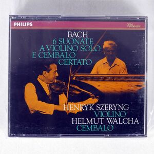 ヘンリック・シェリング、ヘルムート・ヴァルヒァ/バッハ：ヴァイオリンとチェンバロのためのソナタ/日本フォノグラム 4168772 CD