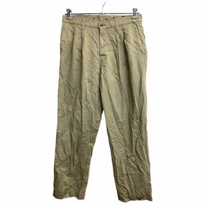 DOCKERS チノパン W34 ドッカーズ タックパンツ ベージュ コットン 古着卸 アメリカ仕入 2402-616