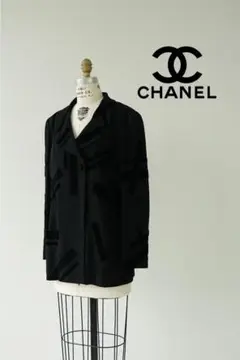 CHANEL 98A シャネル ココマーク ボタン デザイン ウール ジャケット