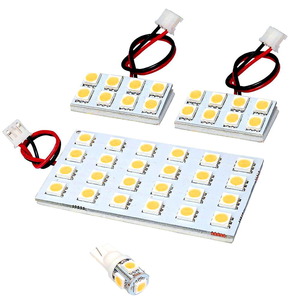 ルームランプ LED 暖色 総発光数135発 GK5 フィットRS ラゲッジ付 [H25.9-R2.2] 4点セット